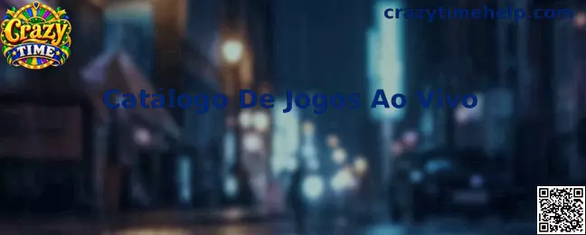 Catálogo De Jogos Ao Vivo